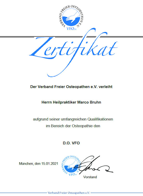 Marco Bruhn Osteopathie D.O.VFO